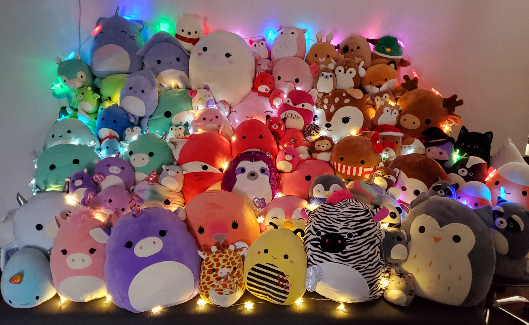 Collection of Squishmallows plush toys