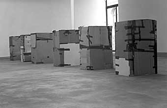 Santiago Sierra Workers Who Cannot Be Paid installation view