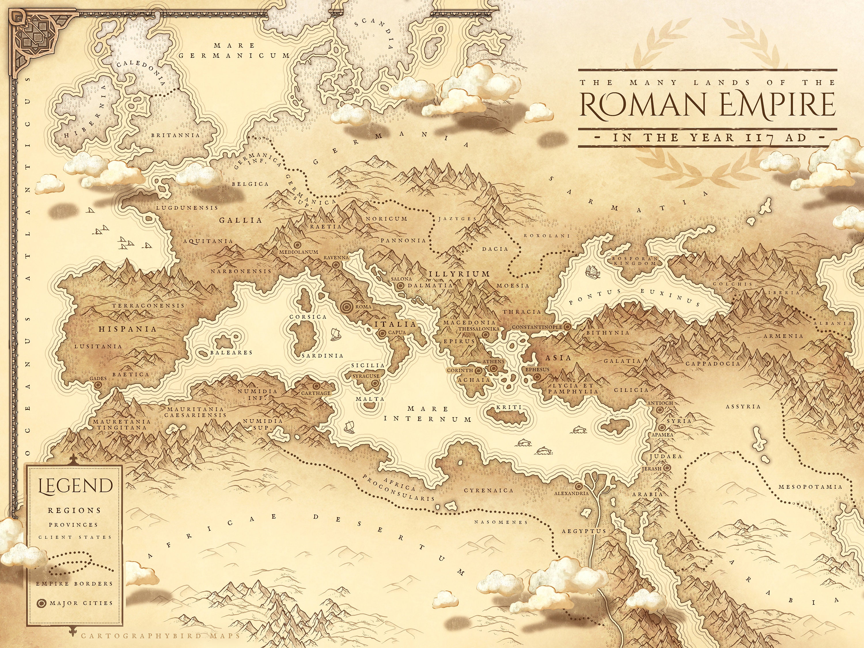 Map of Roman Empire