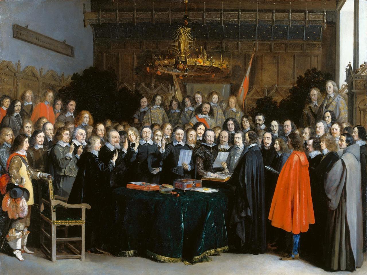 Ratification of the Treaty of Munster 1648 painting