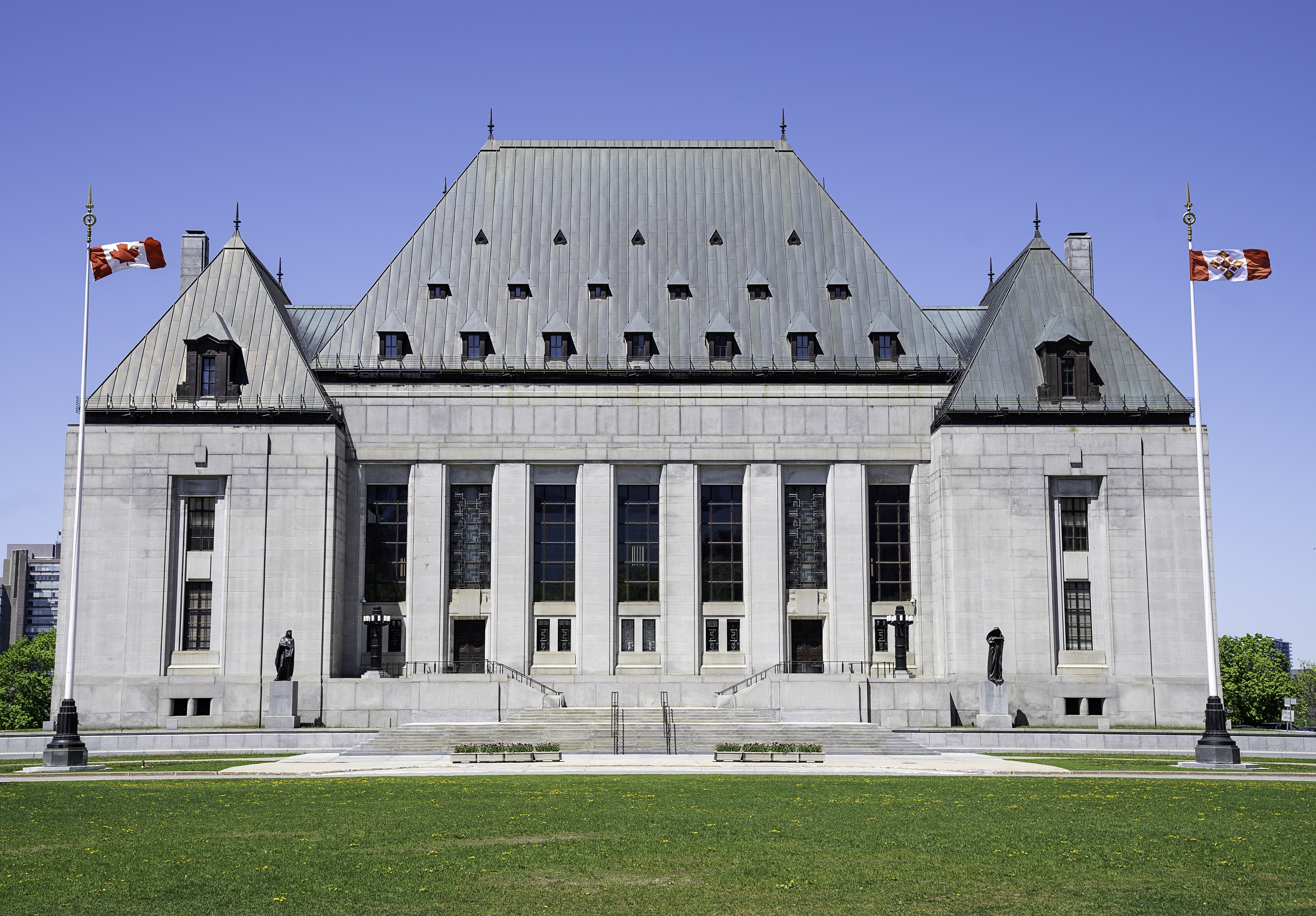Supreme Court of Canada building exterior, Ottawa, photography, clear daylight
