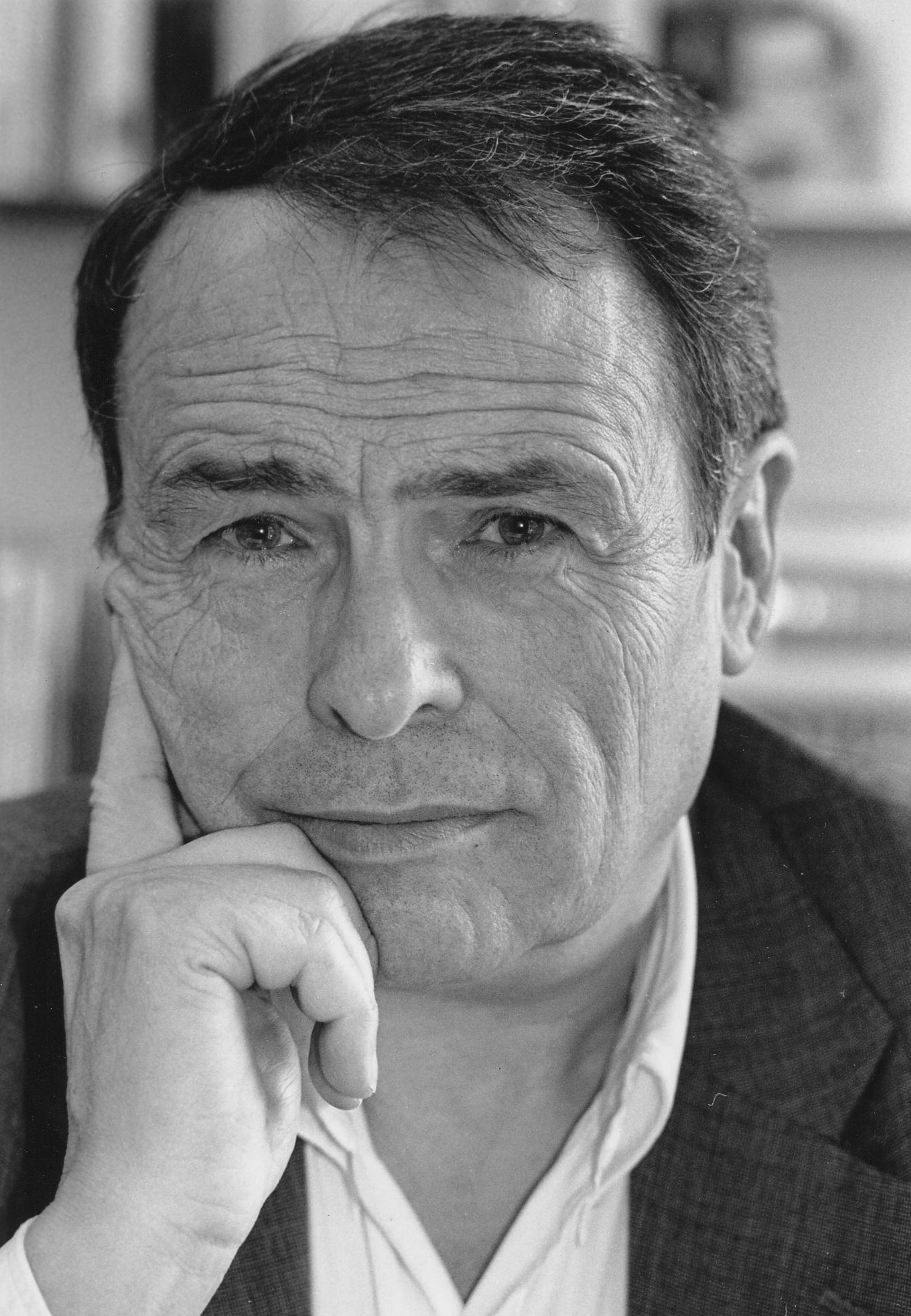 Pierre Bourdieu sociologist portrait black and white