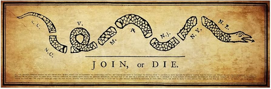 Join or Die Cartoon