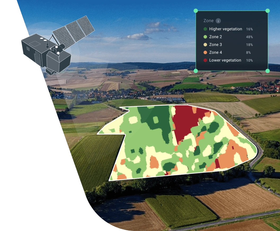 Aerial agricultural field map