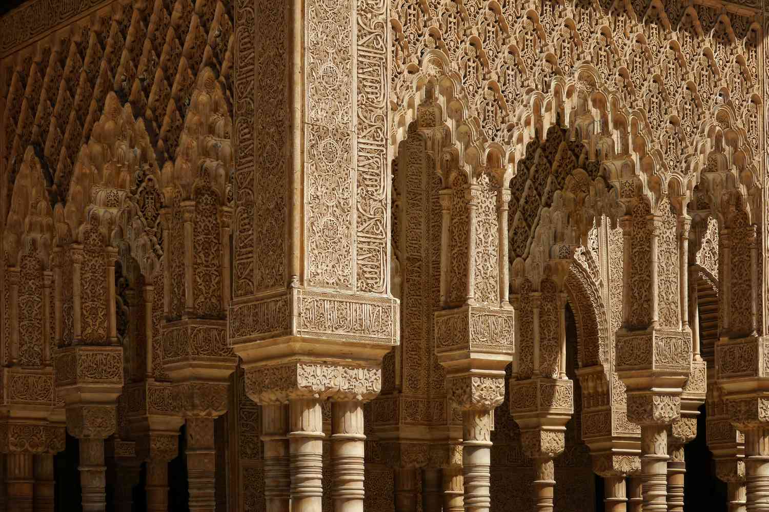 Alhambra Granada architecture arches patterns