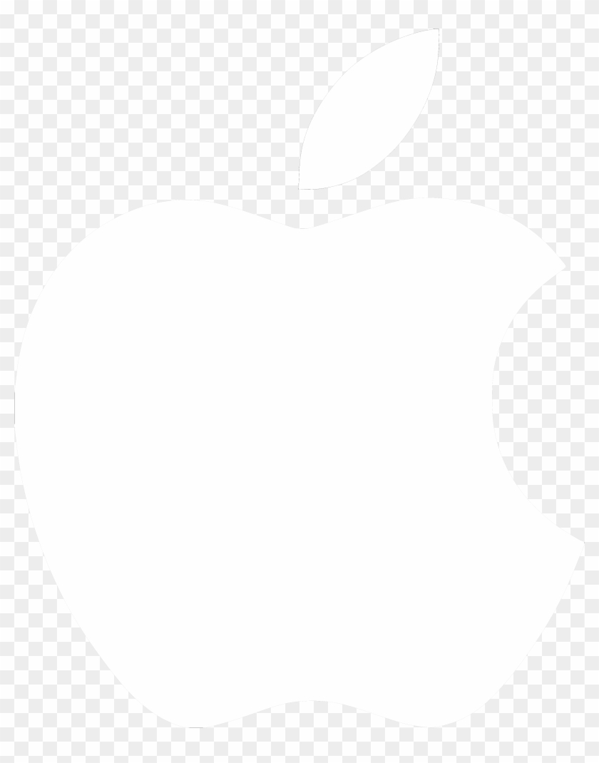 Apple logo white on transparent