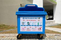 NEA Blue recycling bin Singapore HDB void deck