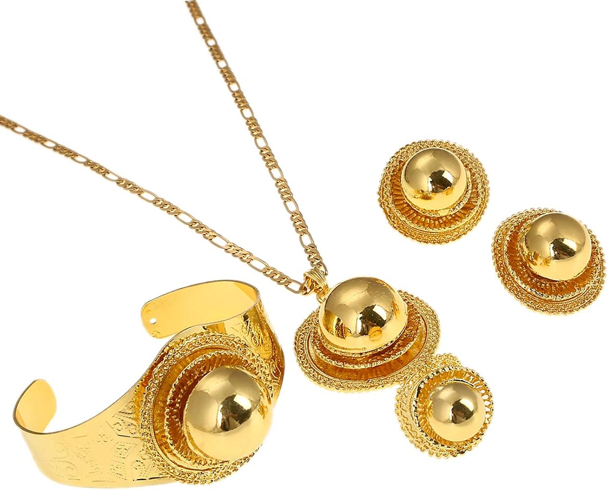 Habesha Traditional Gold Jewelry Set