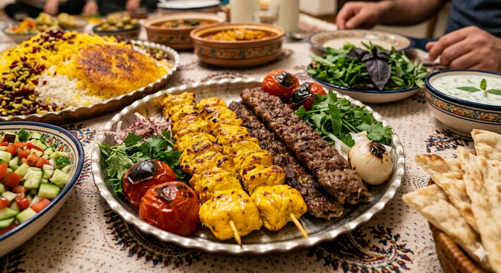 Les kebabs iraniens