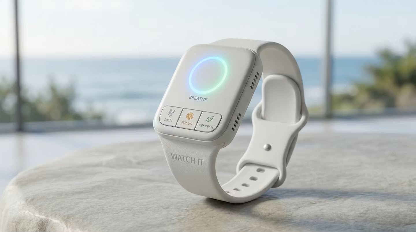 WATCH IT wristband by the ocean